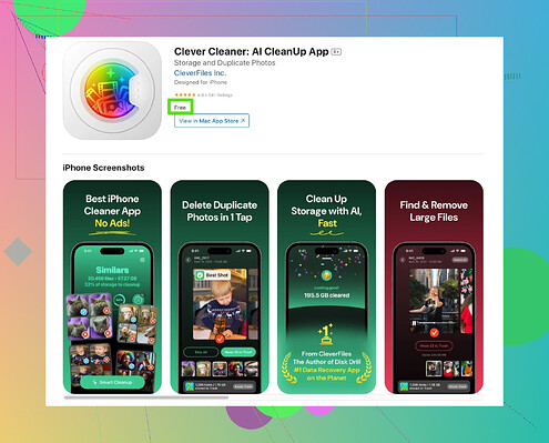 iPhone storage clean-up process