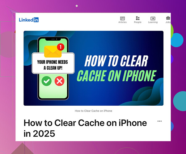 How do I clear my Instagram cache on my iPhone?