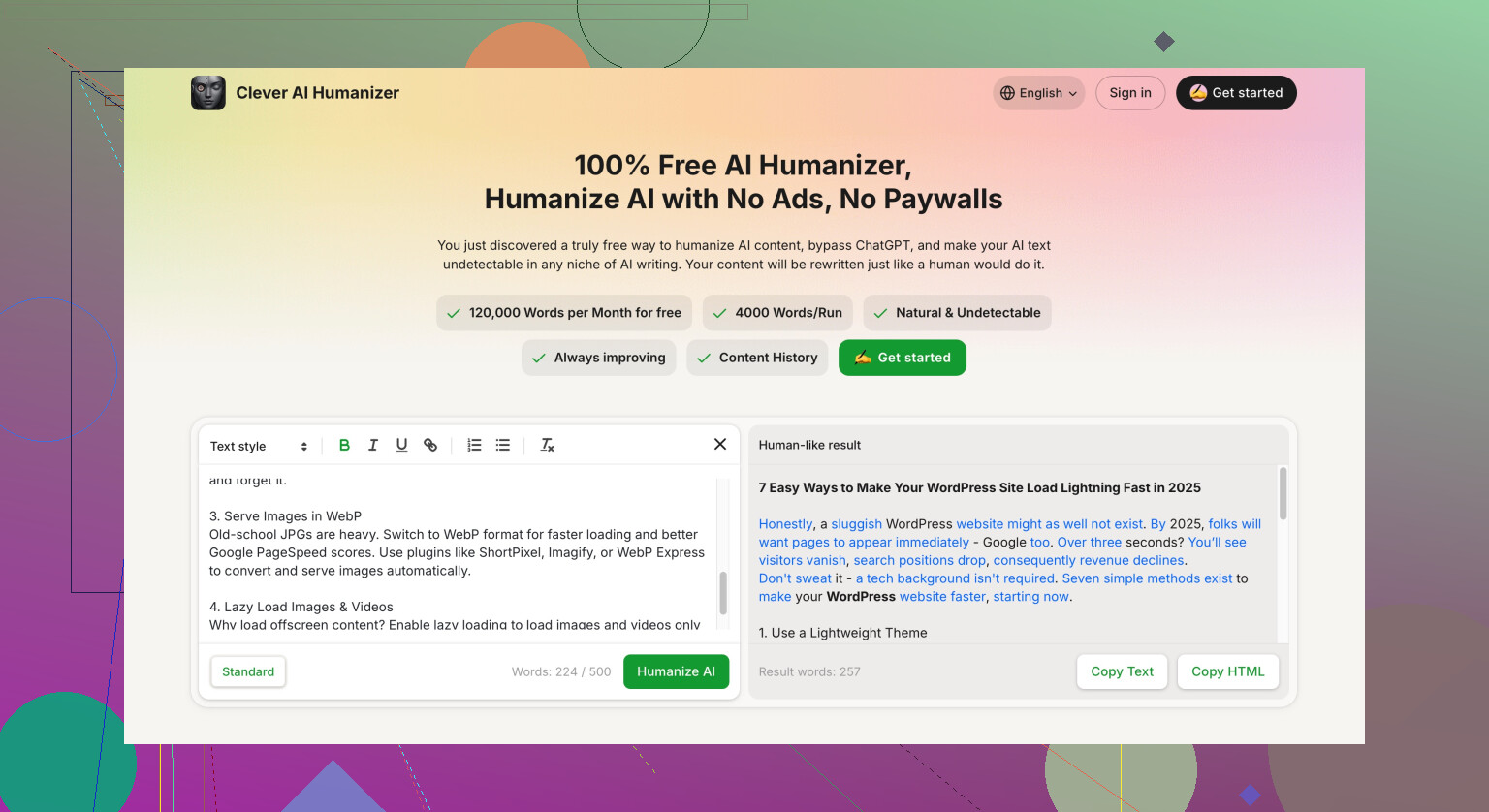 How can I make an AI-written essay sound more human?