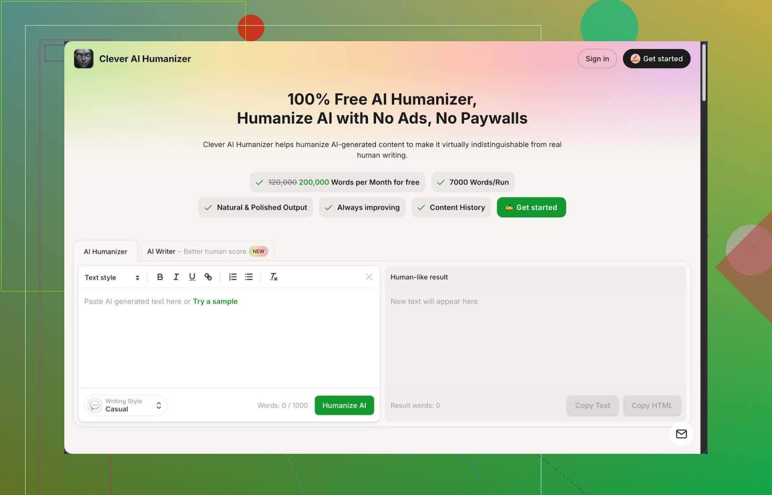 1. Recensione di Clever AI Humanizer